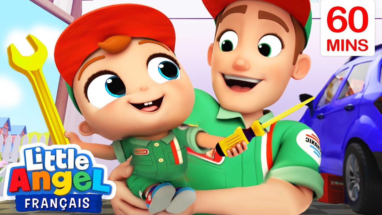 Papa et moi : La meilleure équipe | Comptines avec Bébé Louis | Little Angel Français