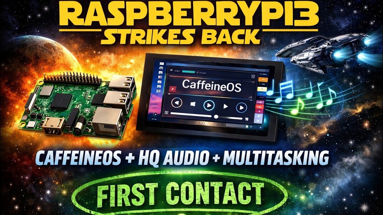 Pi3 Strikes Back - Amiga CaffeineOS - Amazing Audio - Multitasking 