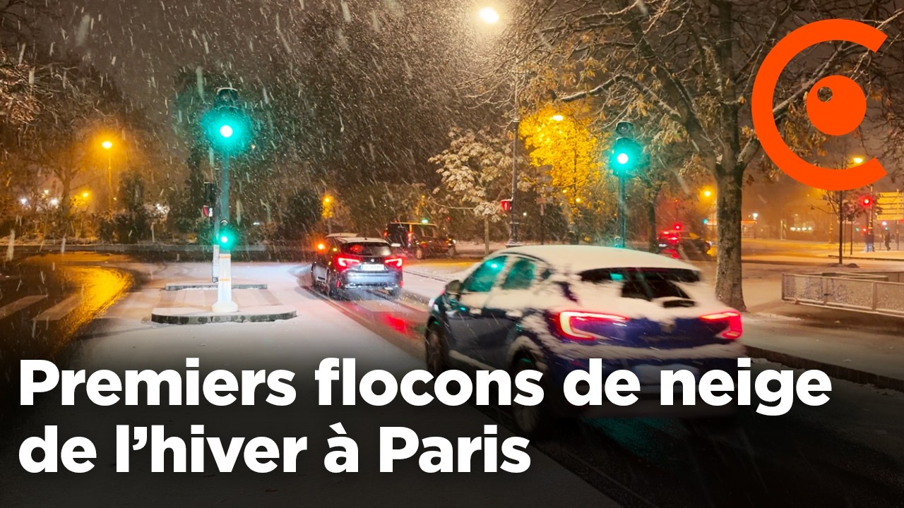 Paris sous la neige : 4cm tombés cette nuit pour la première vague de froid de l'hiver 2025