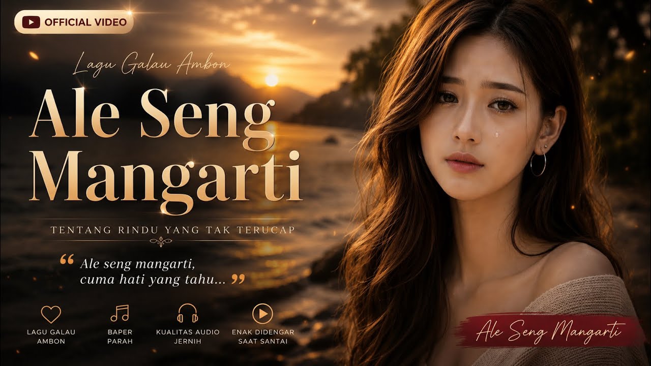 Ale Seng Mangarti | Lagu Ambon Galau Tentang Hati yang Sering Disakiti (Official Lyric Video)