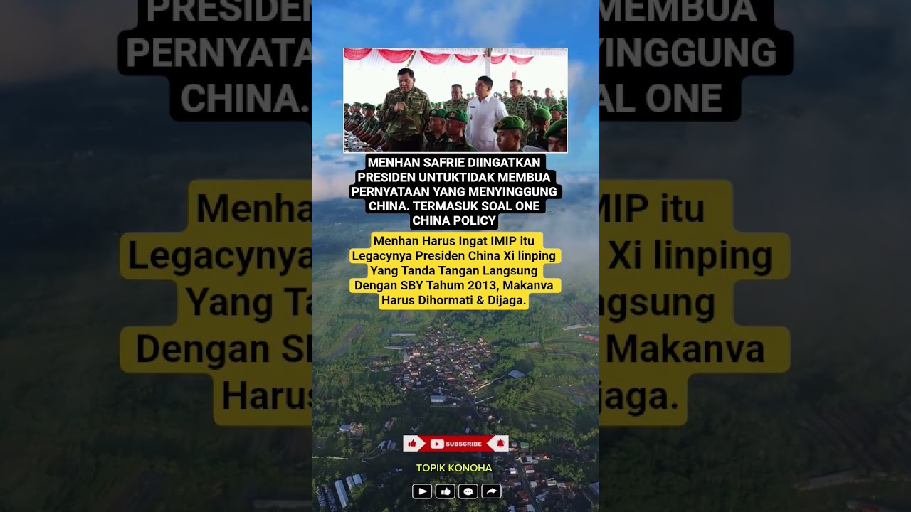 menhan safrie diingatkan presiden Prabowo