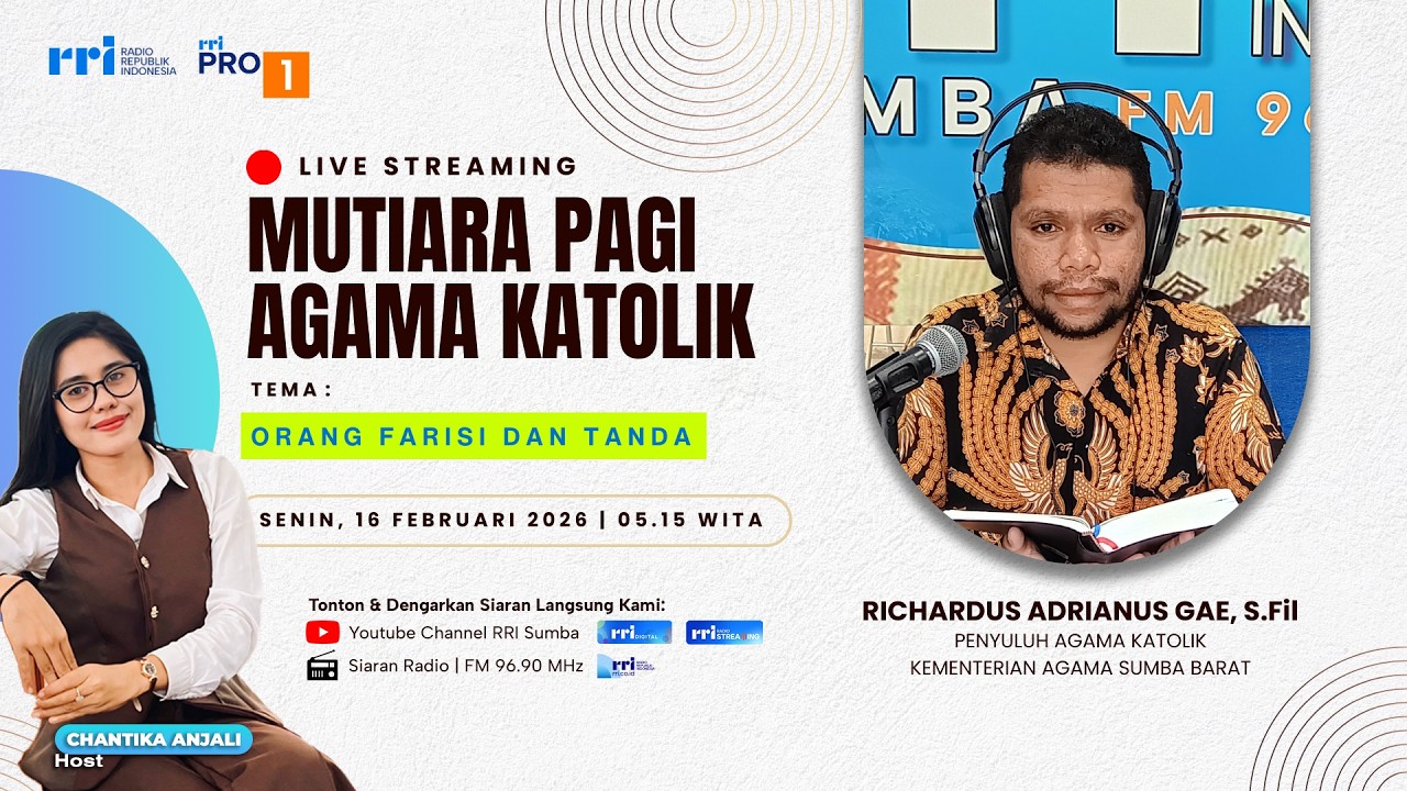 🔴 Live - Mutiara Pagi Katolik: Orang Farisi & Tanda | 16 Februari 2026