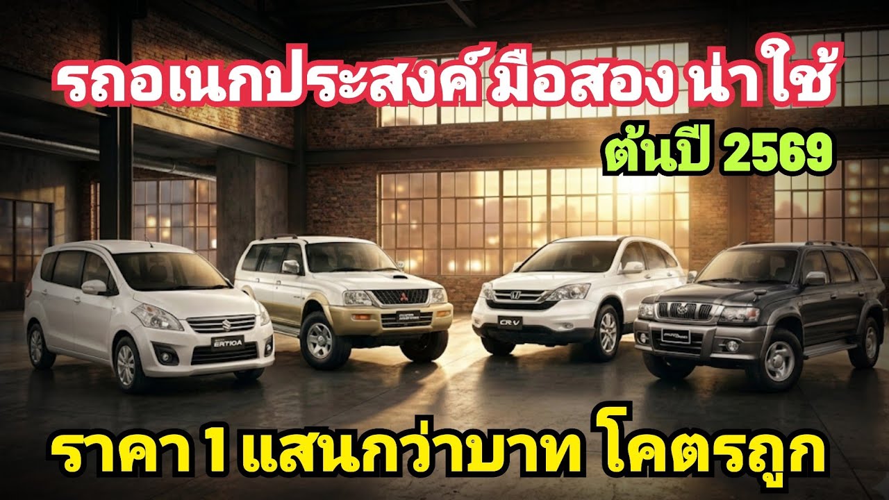 รวม มือสอง โคตรถูก รถ อเนกประสงค์ ราคา 1 แสนว่าบาท 11 รุ่น น่าเล่น - ไม่น่าเล่น ต้นปี 2569