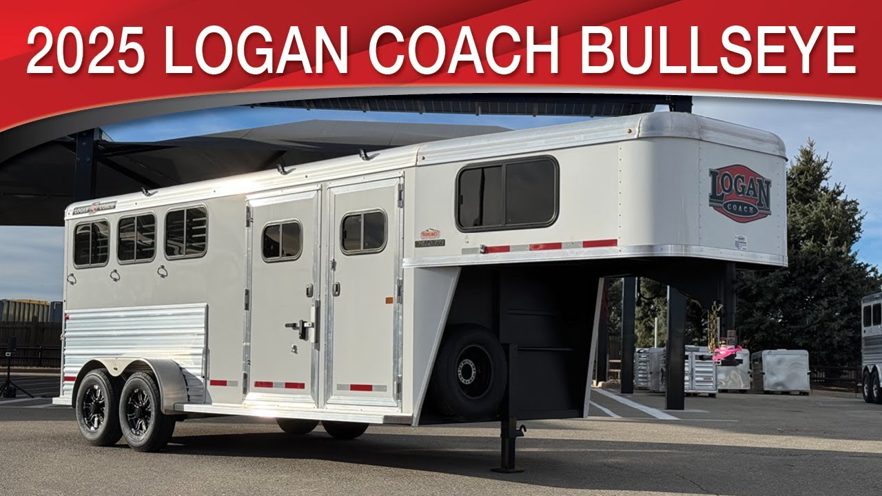 2025 Logan Coach Bullseye Gooseneck 3 Horse Trailer