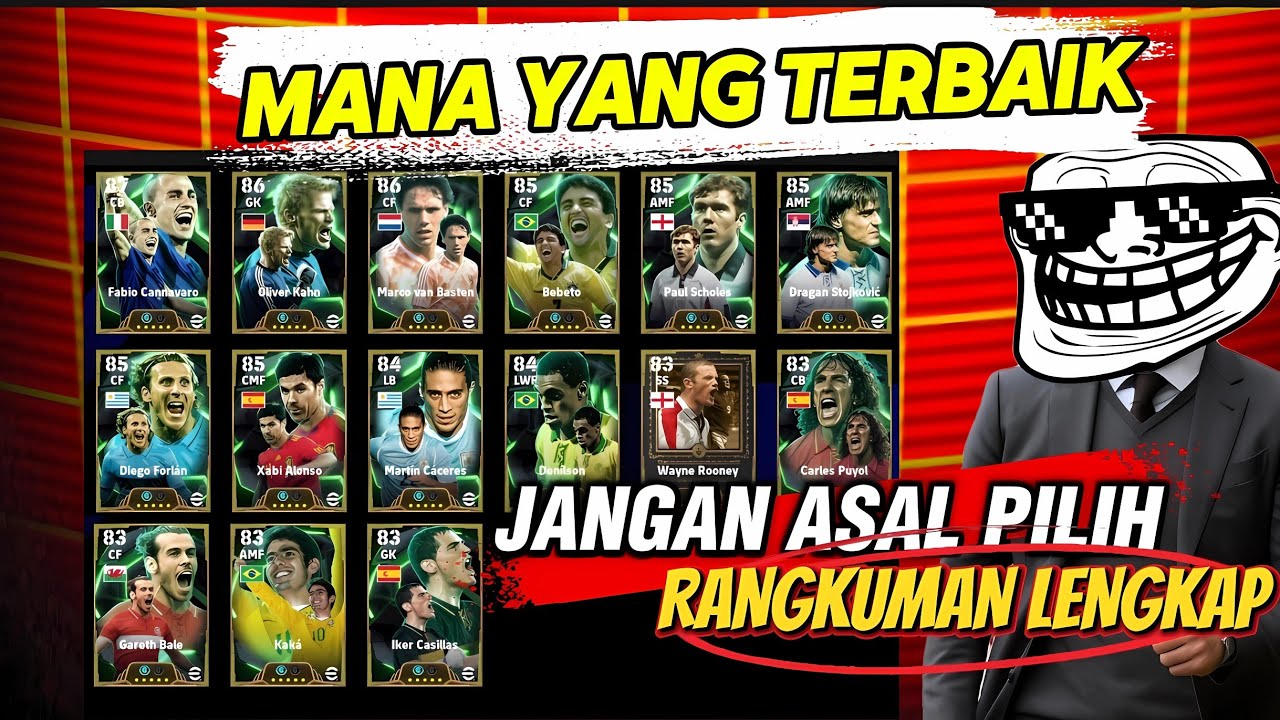 Wajib Tonton Sebelum Ambil Legends Assemble Spesial! Ini Pemain Terbaik & Terburuk Meta eFootball