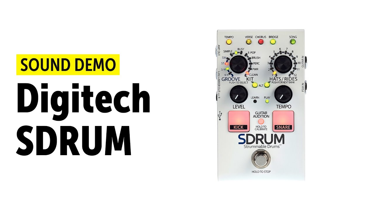 Digitech SDRUM - Sound Demo (no talking)