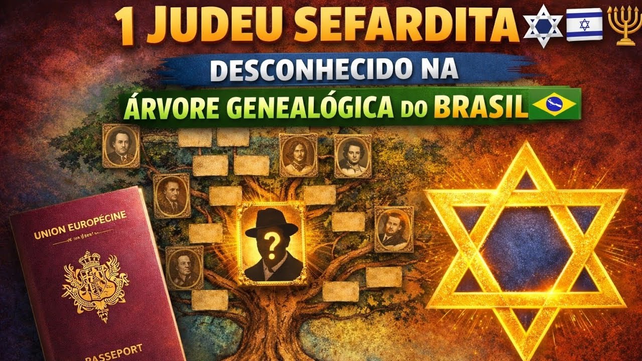 1 JUDEU SEFARDITA ✡️🇮🇱🕎DESCONHECIDO NA ÁRVORE GENEALÓGICA DO BRASIL 🇧🇷