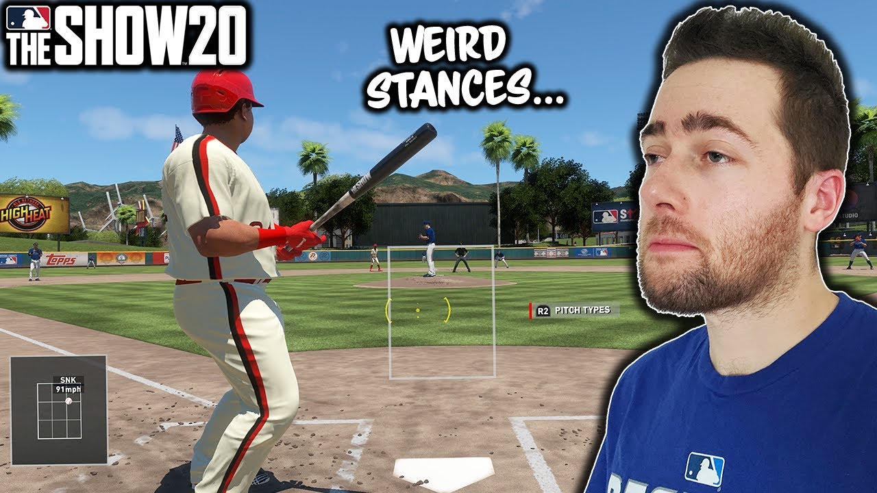 WEIRD BATTING STANCES 2...MLB THE SHOW 20 DIAMOND DYNASTY