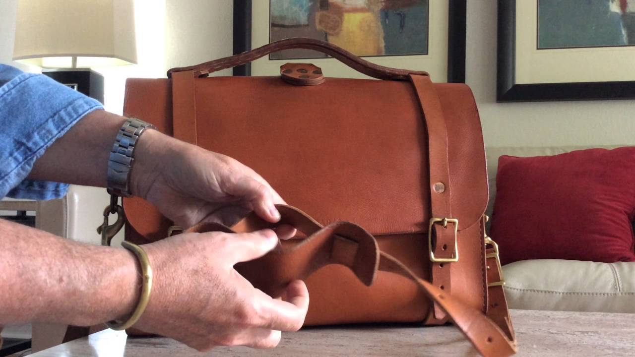The Porter Satchel made by Bexar Goods of Texas