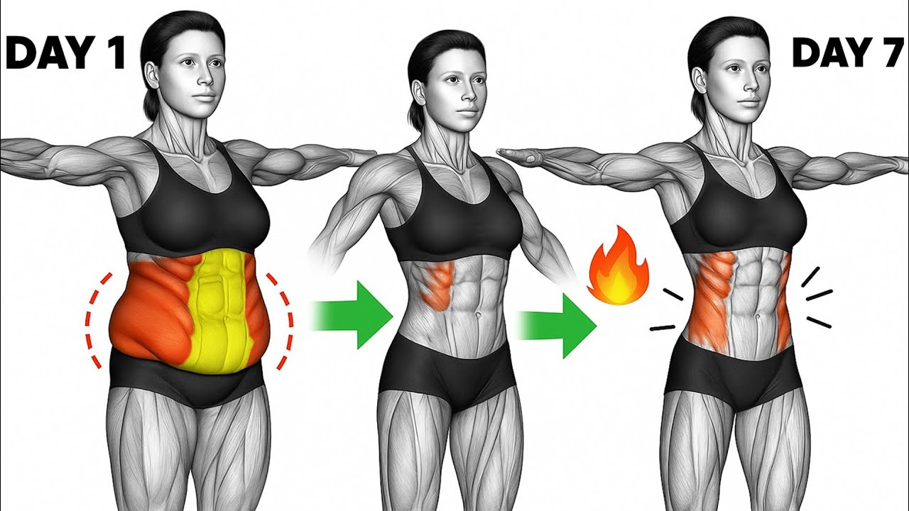 30 Min AB Workout That Melts Belly Fat Fast - Lose 1-2 Inches in Just 7 Days (No Equipment)