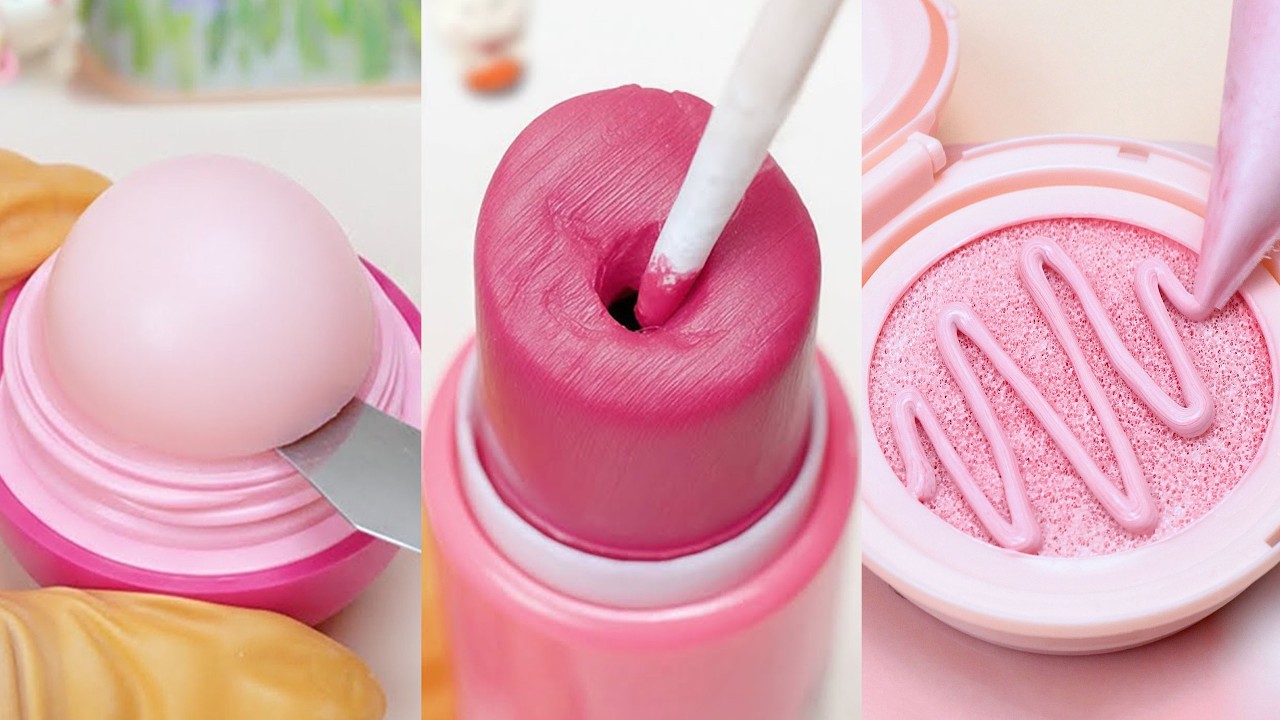 Dicas Para Restaurar E Reciclar Maquiagem Rosa 🎀 ASMR De Restauração De Maquiagem #205