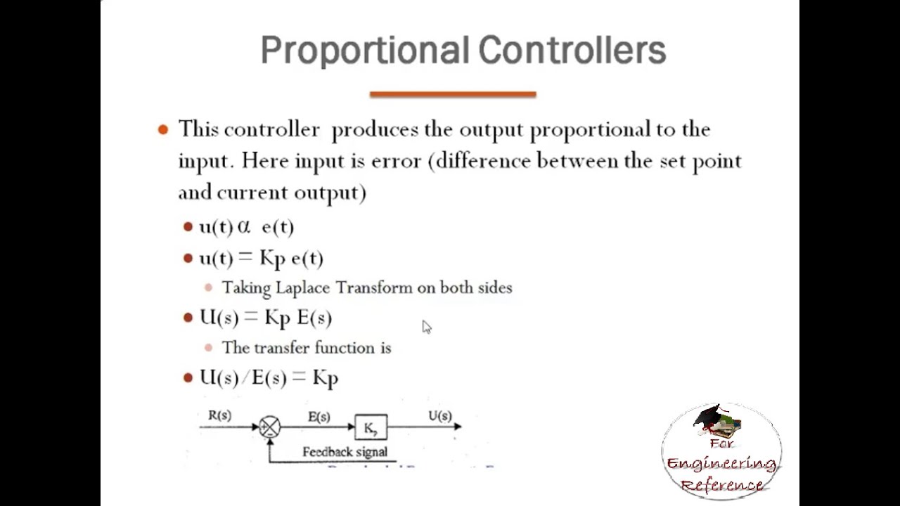 Proportional Controller in Control System | P Controller | PID Control systems lectures