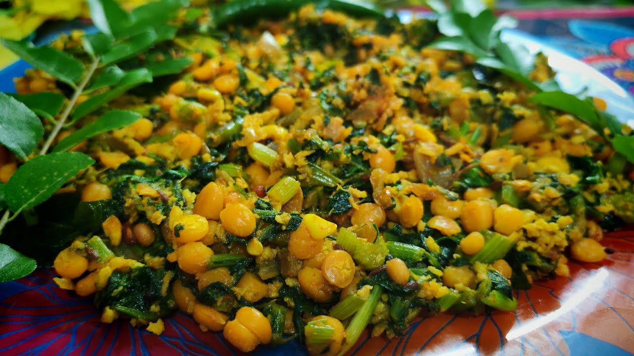 വെറൈറ്റി പാലക്ചീരയും കടലപരിപ്പും തോരൻ 🥰👍Tastypalakcheera  and chanadal thoran🥰👍