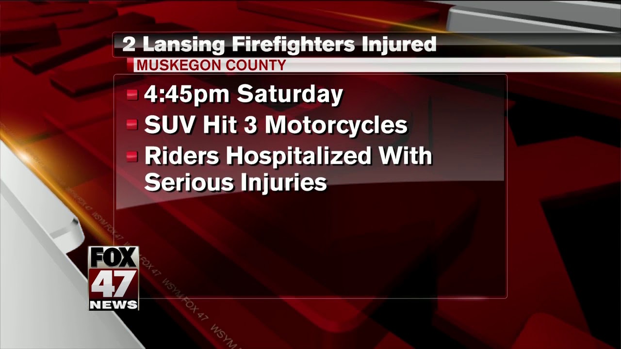 Two Lansing Firefighters injured in motorcycle crash