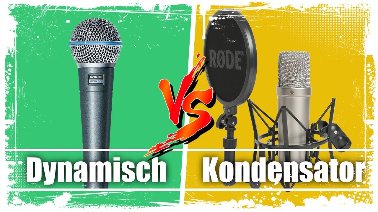 Dynamische vs. Kondensator-Mikrofone - Wann benutz ich was und wie ist die Funktionsweise?