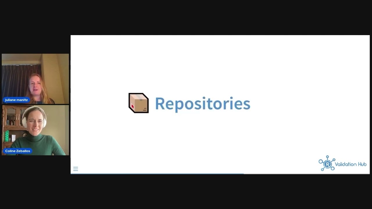 Juliane Manitz & Coline Zeballos - Updates from the R Validation Hub: Towards a Pharma Repository