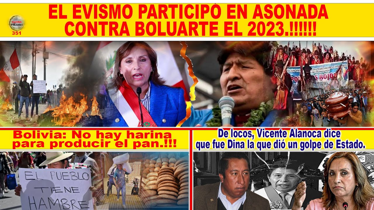 EL EVISMO PARTICIP&Oacute; EN ASONADA CONTRA BOLUARTE EL 2023.!!!!!!