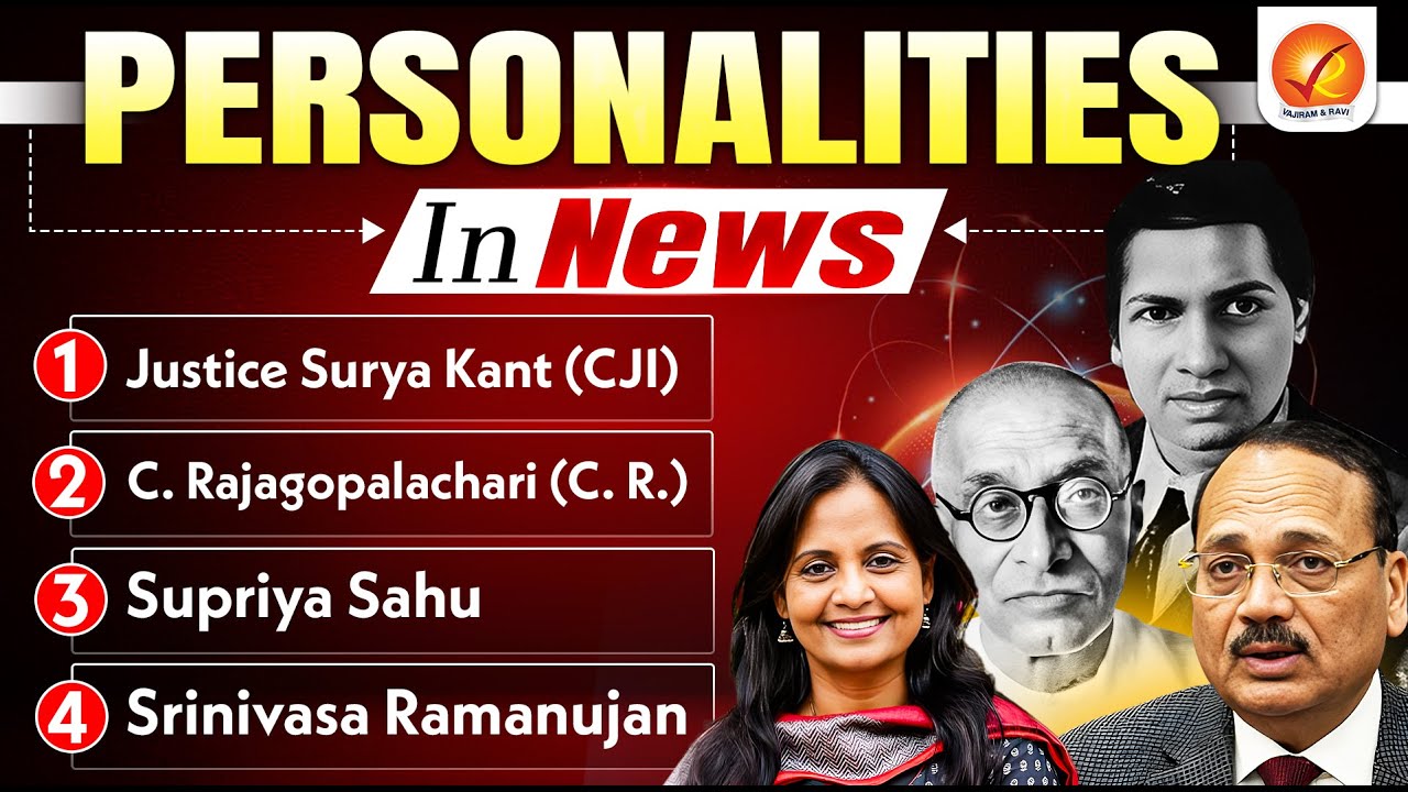 Famous Personalities in News 2025-26| Monthly Current Affairs For UPSC 2026 | December