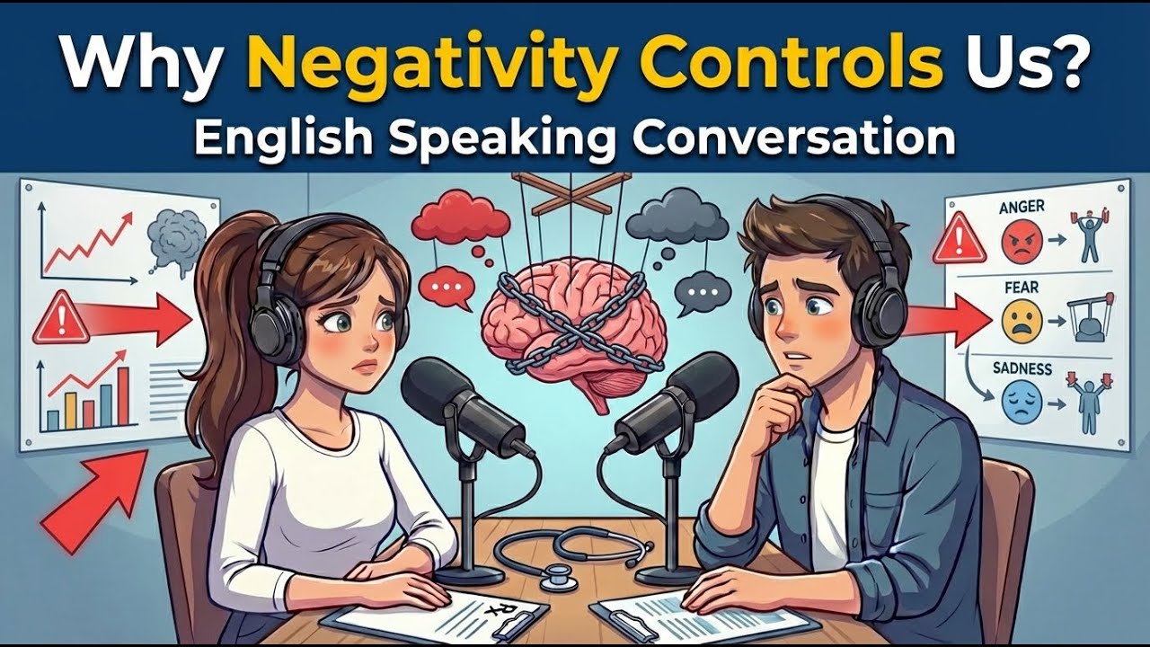 Why We Focus on Negativity? Manipulation and Emotional Control | English Speaking Conversations