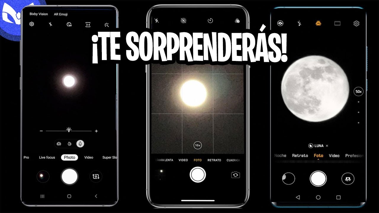 FOTOS DE LUNA Huawei P30 Pro vs OTROS TELEFONOS