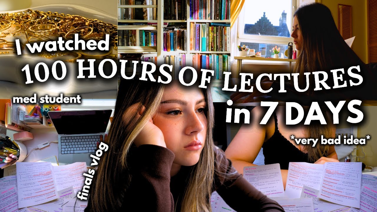 Med Student FINALS VLOG ♡⋆˙⟡ // 100 hours of lectures in 7 days