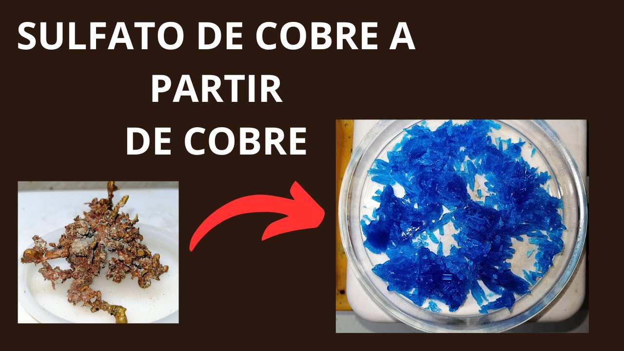 Sulfato de Cobre Pentahidratado y Anhidro DIY