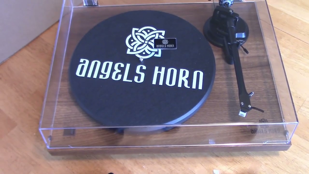 Проигрыватель виниловых пластинок Angels Horn H002BT с Bluetooth, распаковка, настройка и обзор