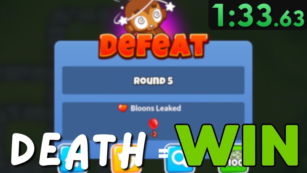 The Red Bloon Death Speedrun.. (Bloons TD 6)