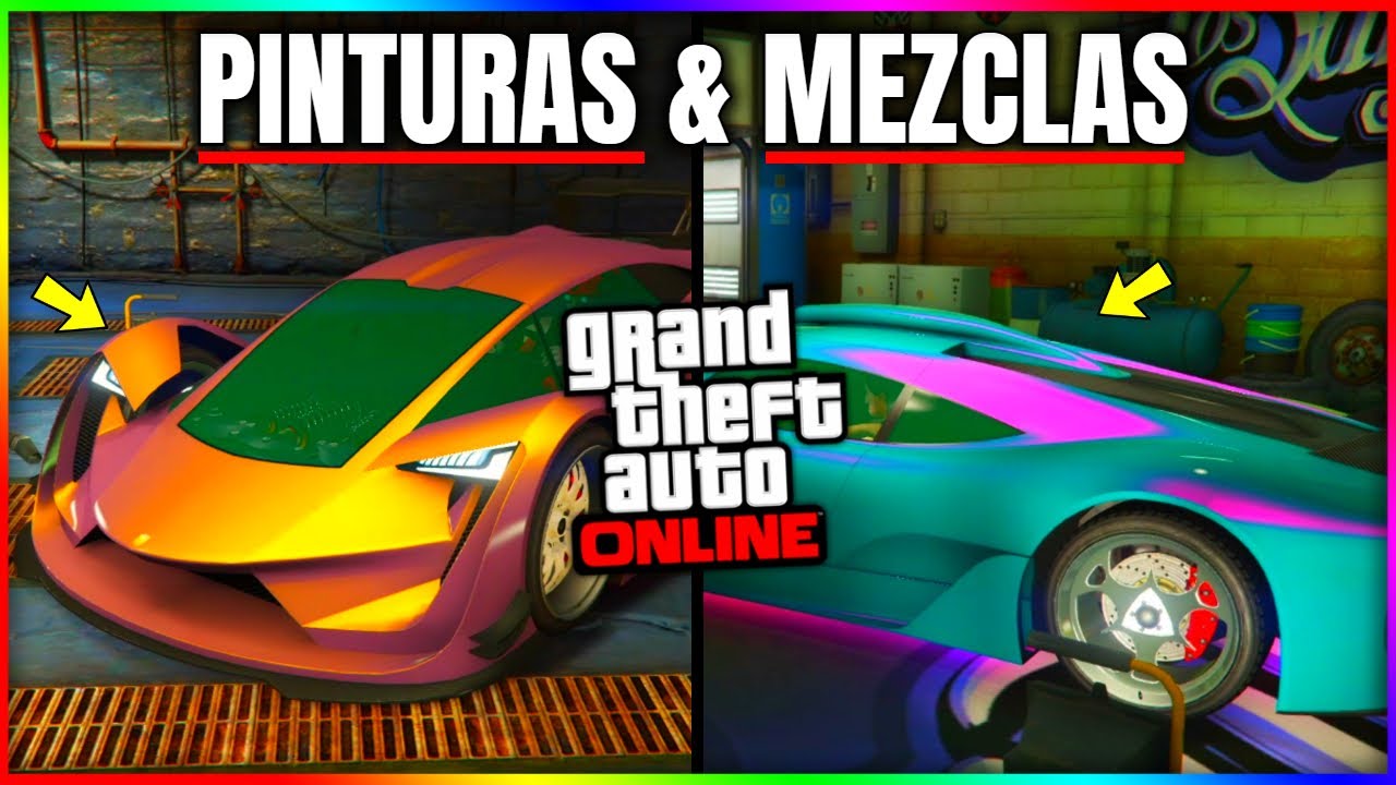 MEJORES PINTURAS & MEZCLAS DE COLORES para VEHICULOS en GTA5 ONLINE! TUTORIAL PINTURAS! Cjp_Mystic