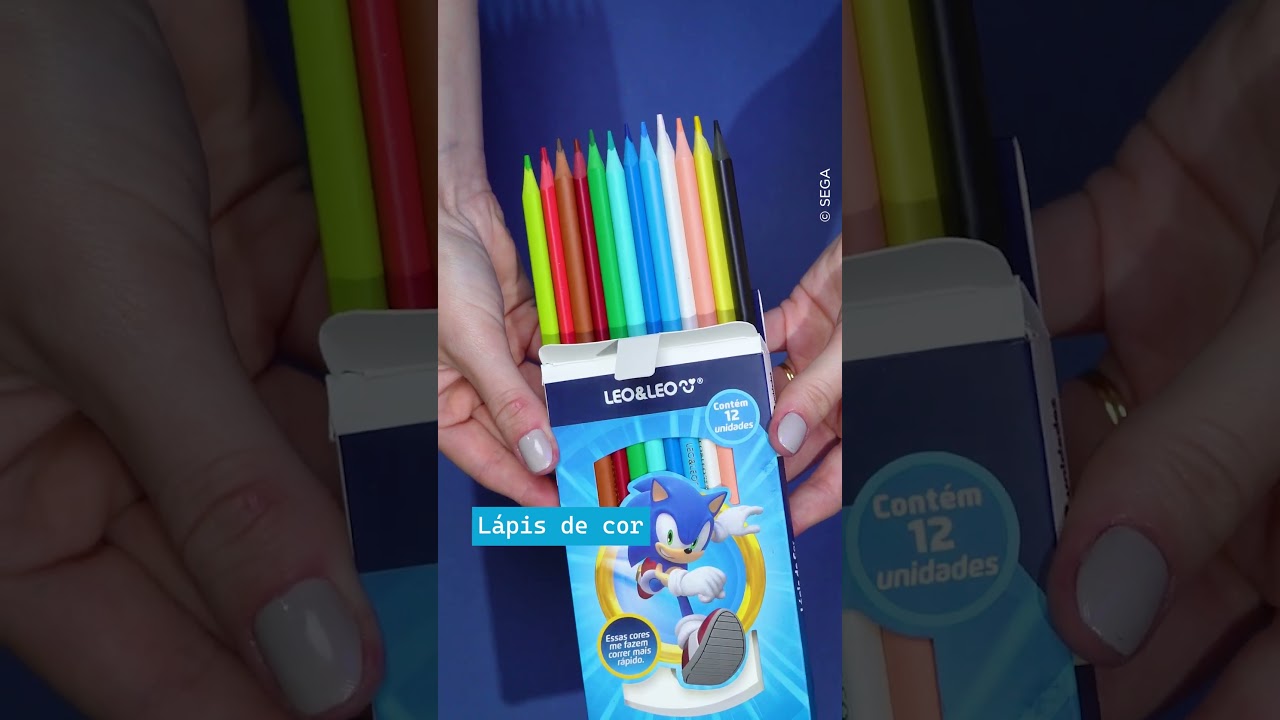 Cole&ccedil;&atilde;o Sonic #leoeleo #sonic #sonicthehedgehog #unboxing #lan&ccedil;amento #materialescolar #setupsonic