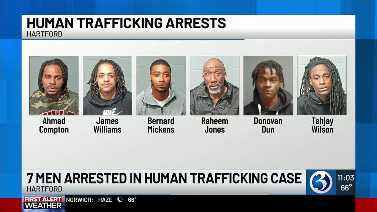 7 men arrested in human trafficking case in Hartford