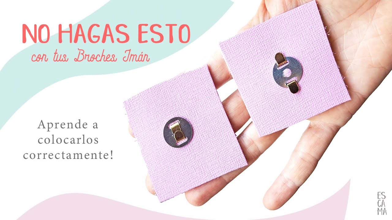 C&oacute;mo colocar un broche im&aacute;n de la manera correcta - T&eacute;cnica para colocar broches magn&eacute;ticos en cuero