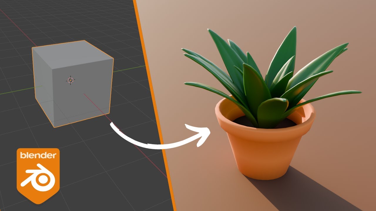 How to Make a Low Poly Plant in Blender (Tutorial)