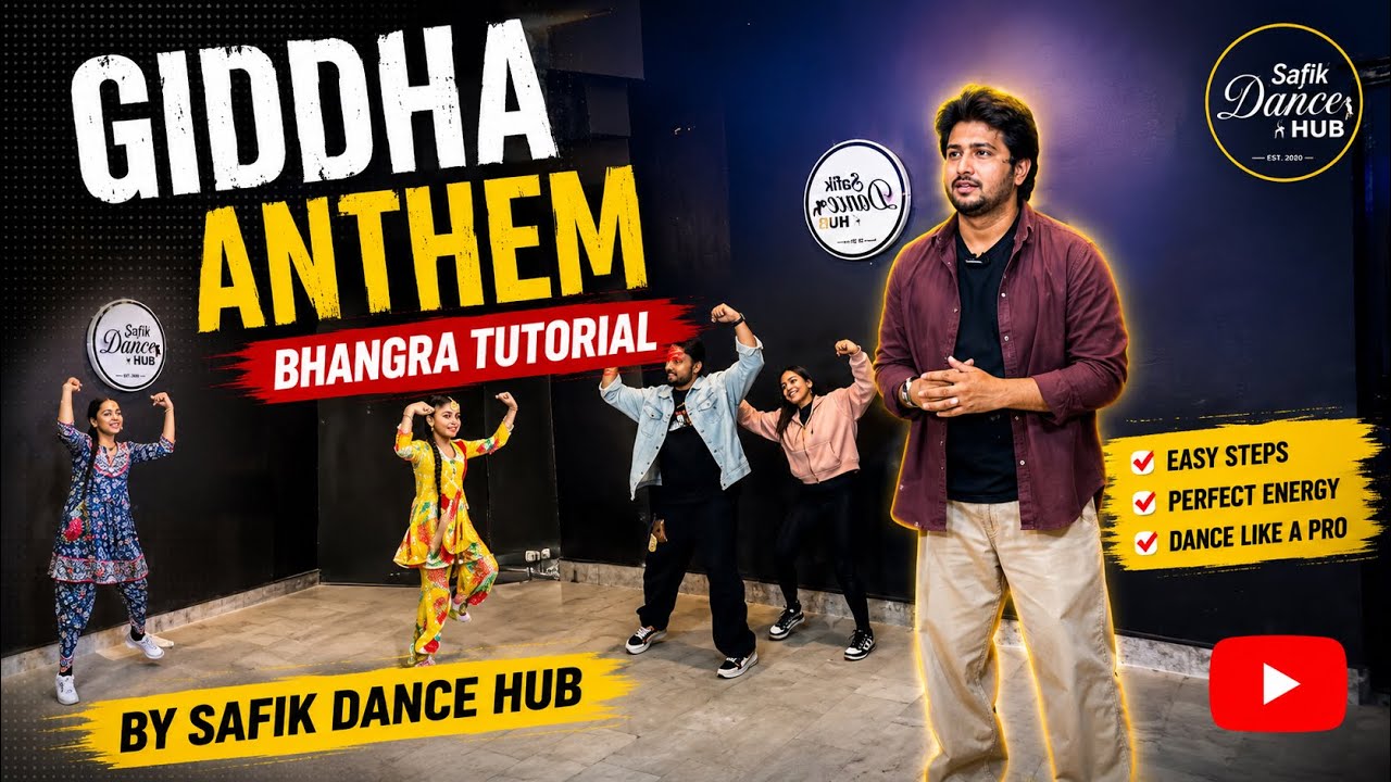Trending Bhangra Tutorial || Gidha Anthem || Safik Dance hub 