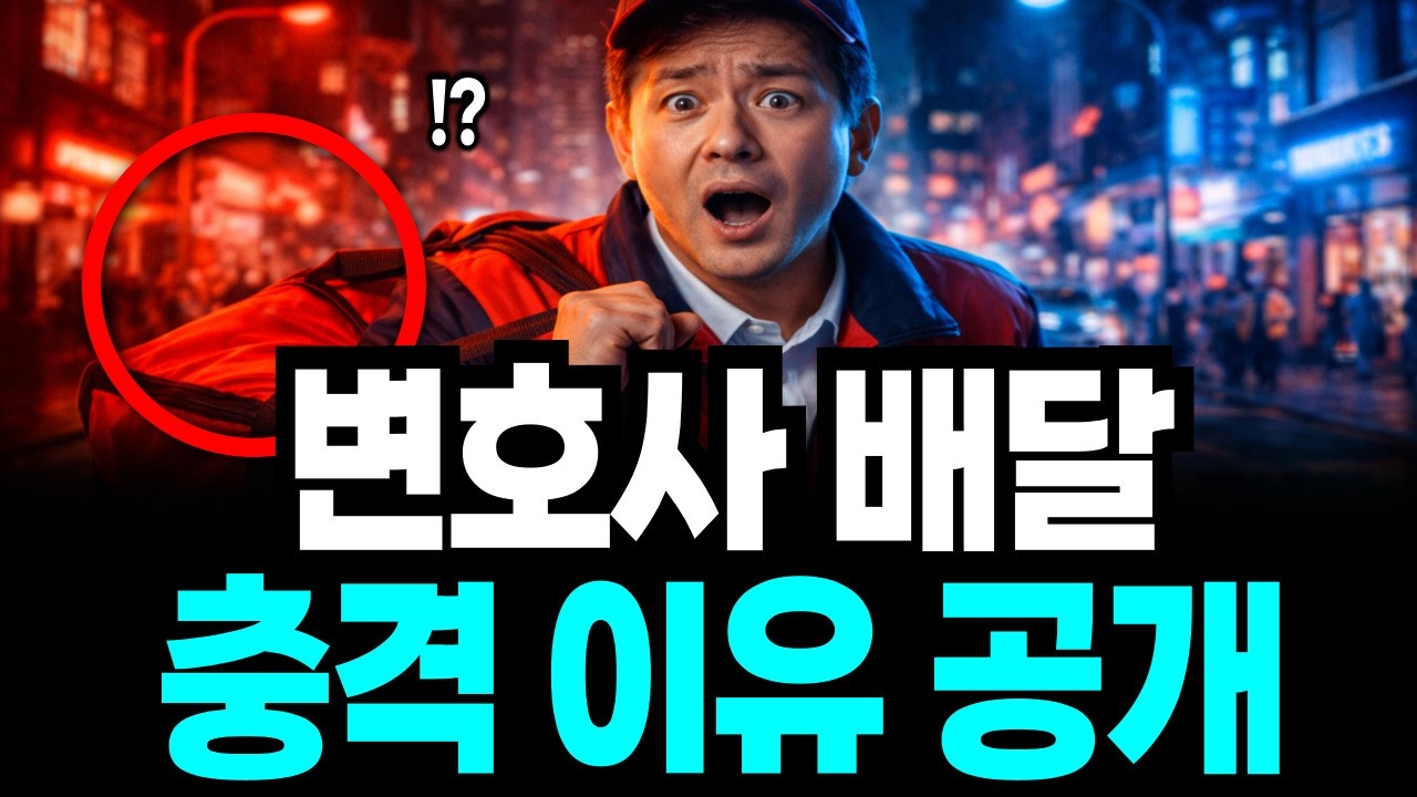 연봉 2억 변호사, 왜 배달 뛰나?