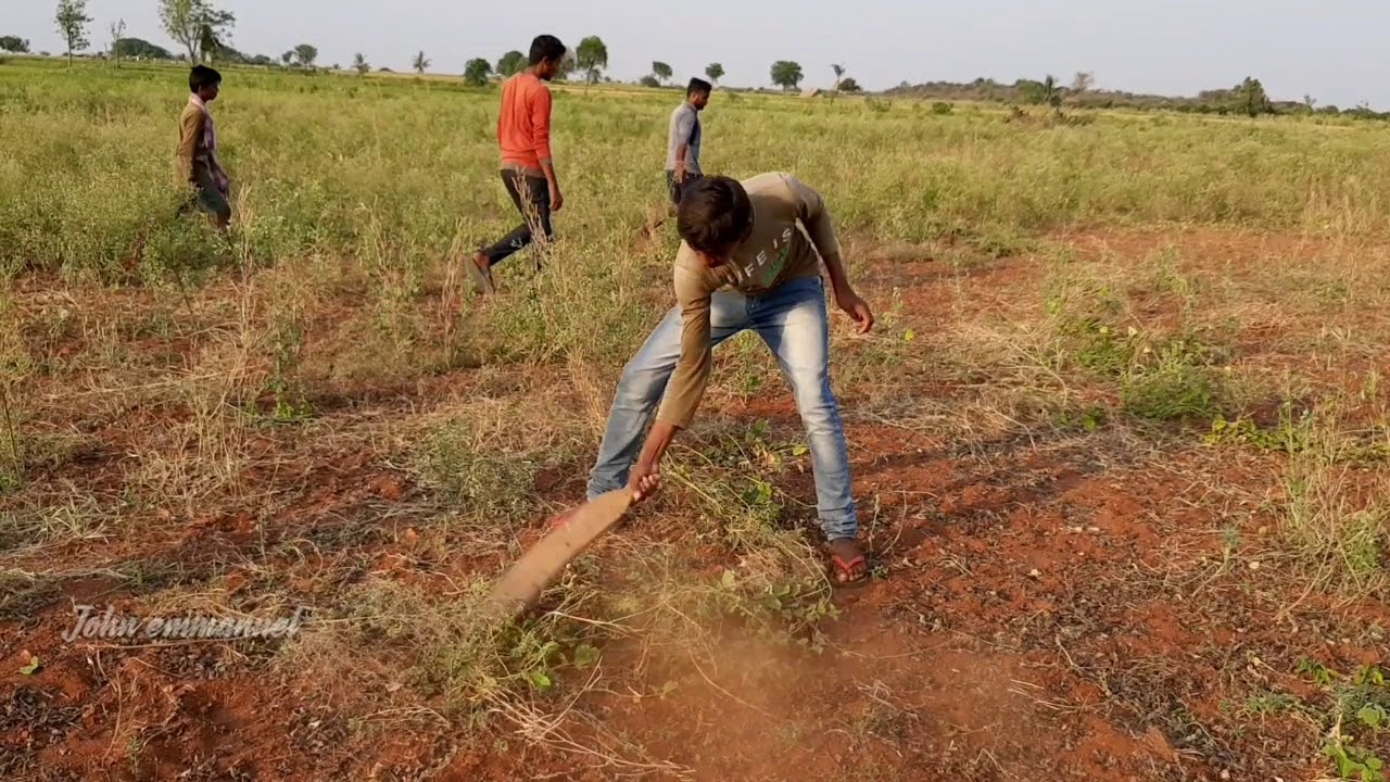 Cricket ground making @ thirumalagiri village