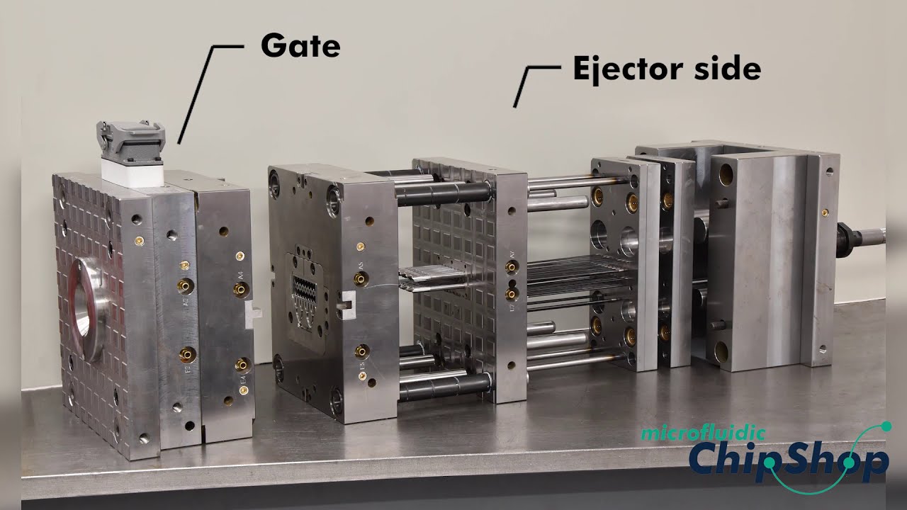 Injection molding of microfluidic polymer chips