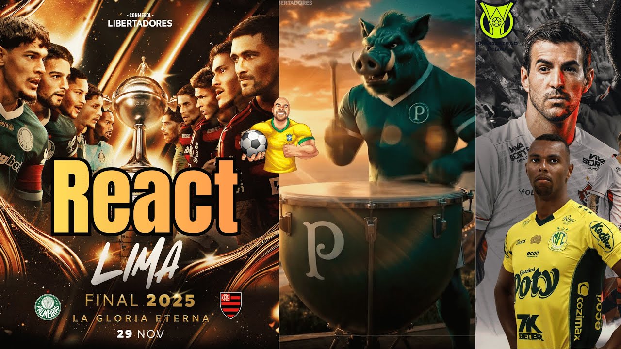 VAMOS PALMEIRAS - REACT FINAL DA LIBERTADORES E TAMBÉM DO JOGO VITÓRIA X MIRASSOL (BRASILEIRÃO)