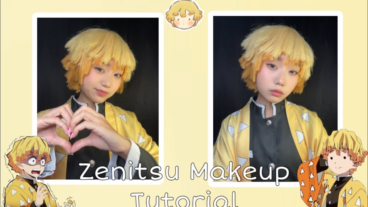 ⚡️Zenitsu cosplay makeup tutorial ⚡️