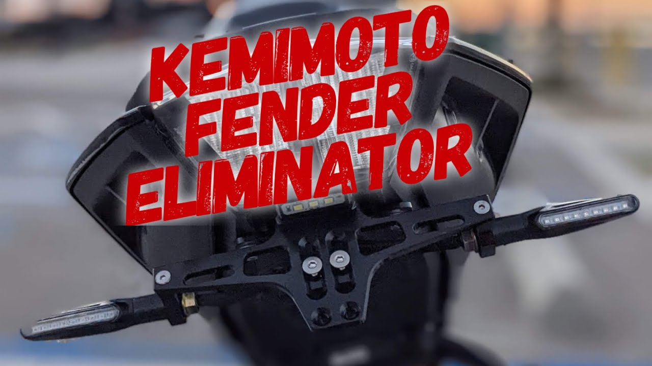 Kemimoto Universal Motorcycle Fender Eliminator Install