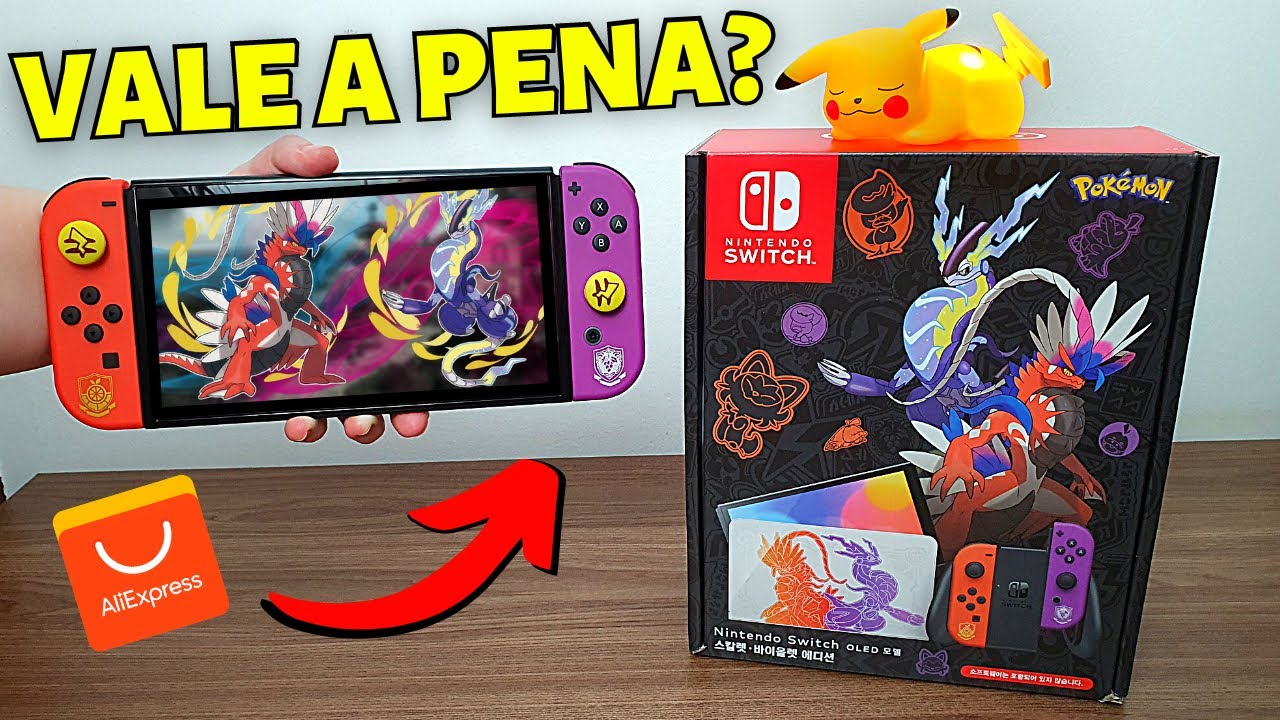 Simplesmente SWITCH OLED Mais BONITO! Nintendo Switch Scarlet e Violet