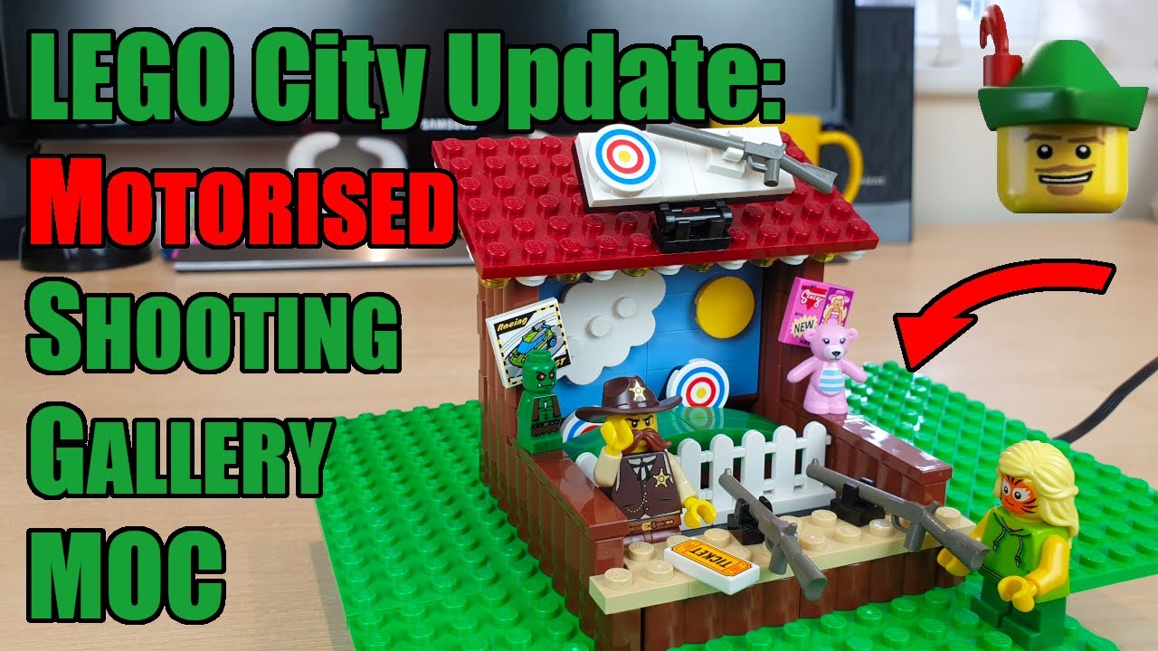 Обновление LEGO City — Моторизованный тир, карнавальная игра MOC 🎢🎡🎠🏹