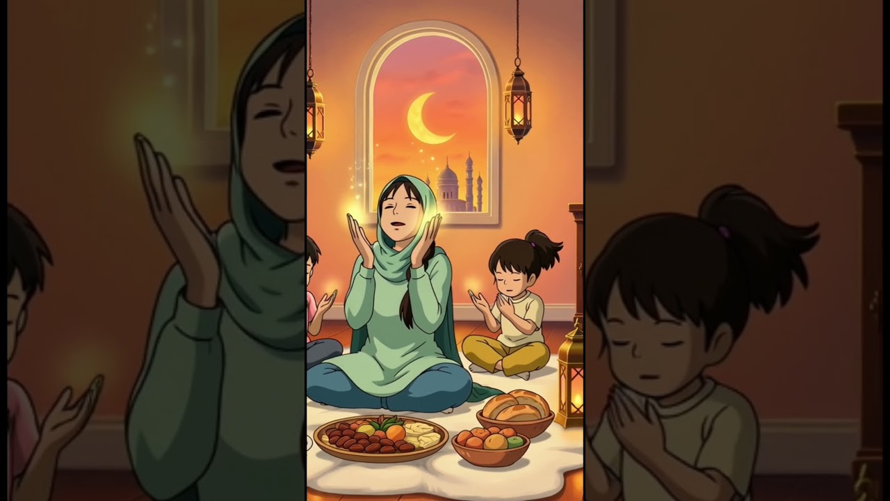 Iftar Se Pehle Dua 🌙 Emotional Ramadan Story (Ghibli Style)#ramadan#viral #ghiblistyle#youtubeshorts