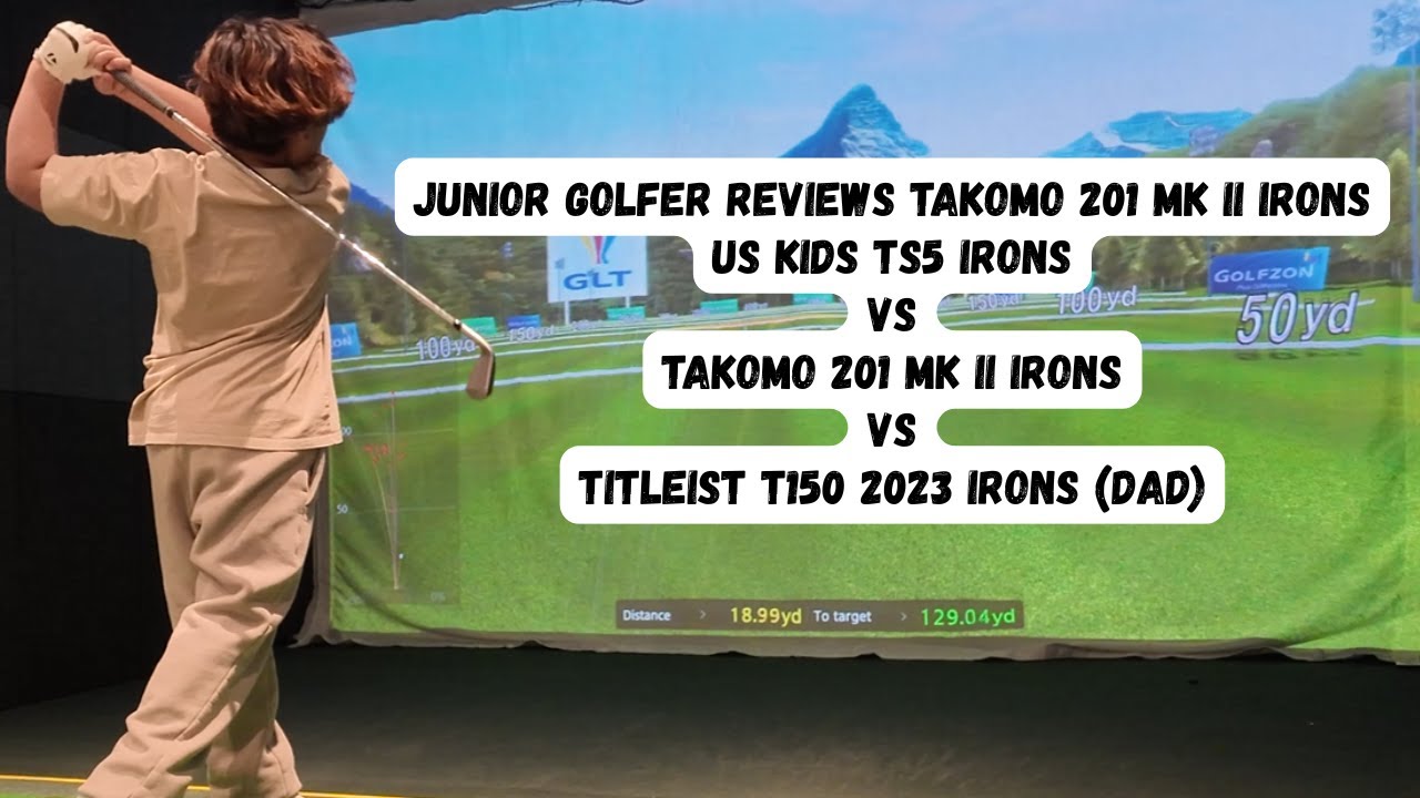 JUNIOR GOLFER REVIEWS TAKOMO 201 MK II! US KIDS TS5 vs. TAKOMO 201 MK II vs. TITLEIST T150 #golf