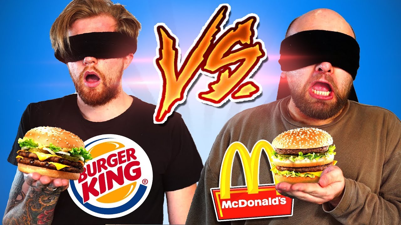BLIND McDonalds vs. Burger King erschmecken!