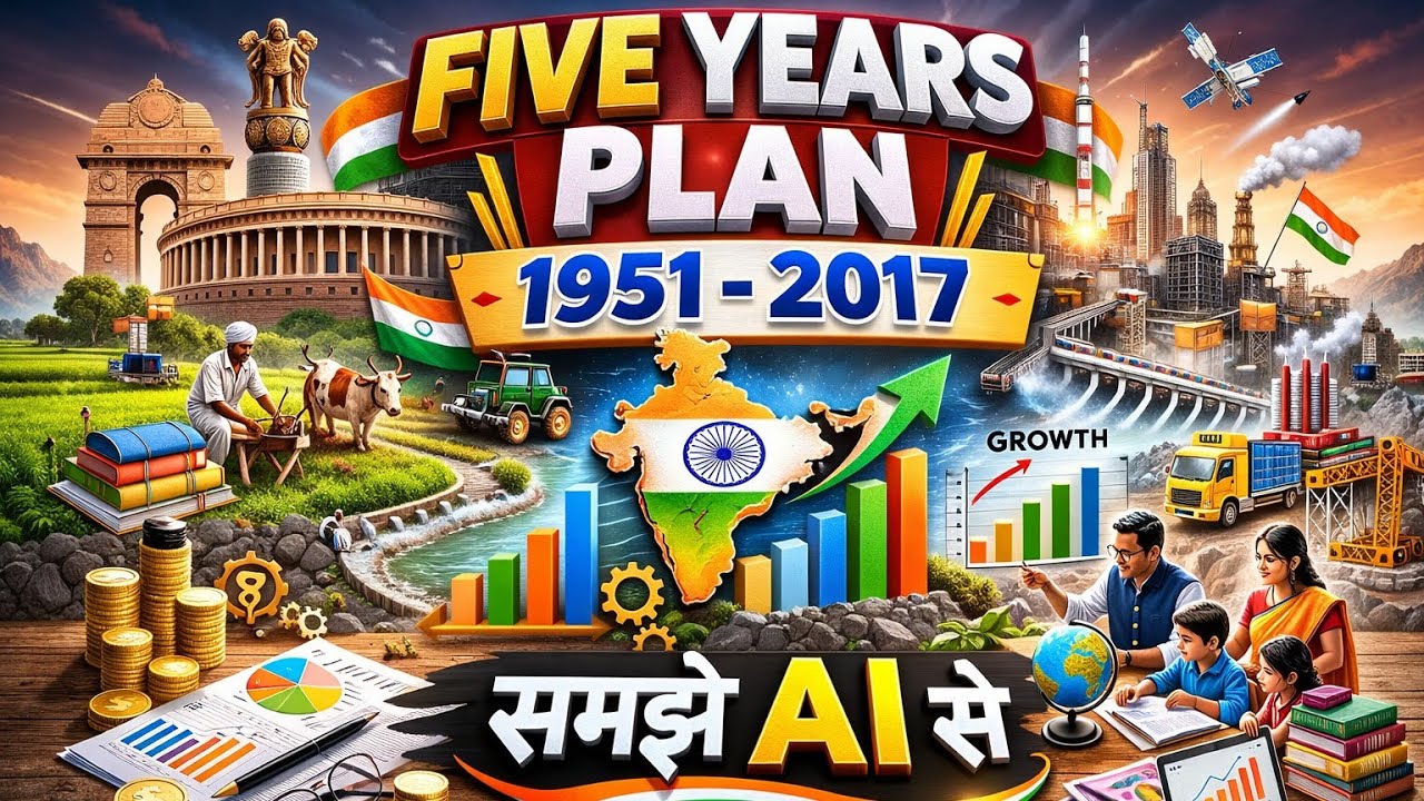 Five years plan|पंचवर्षीय योजनाएं 1951-2017|panchvarshiya yojana|what is five years plan of india 