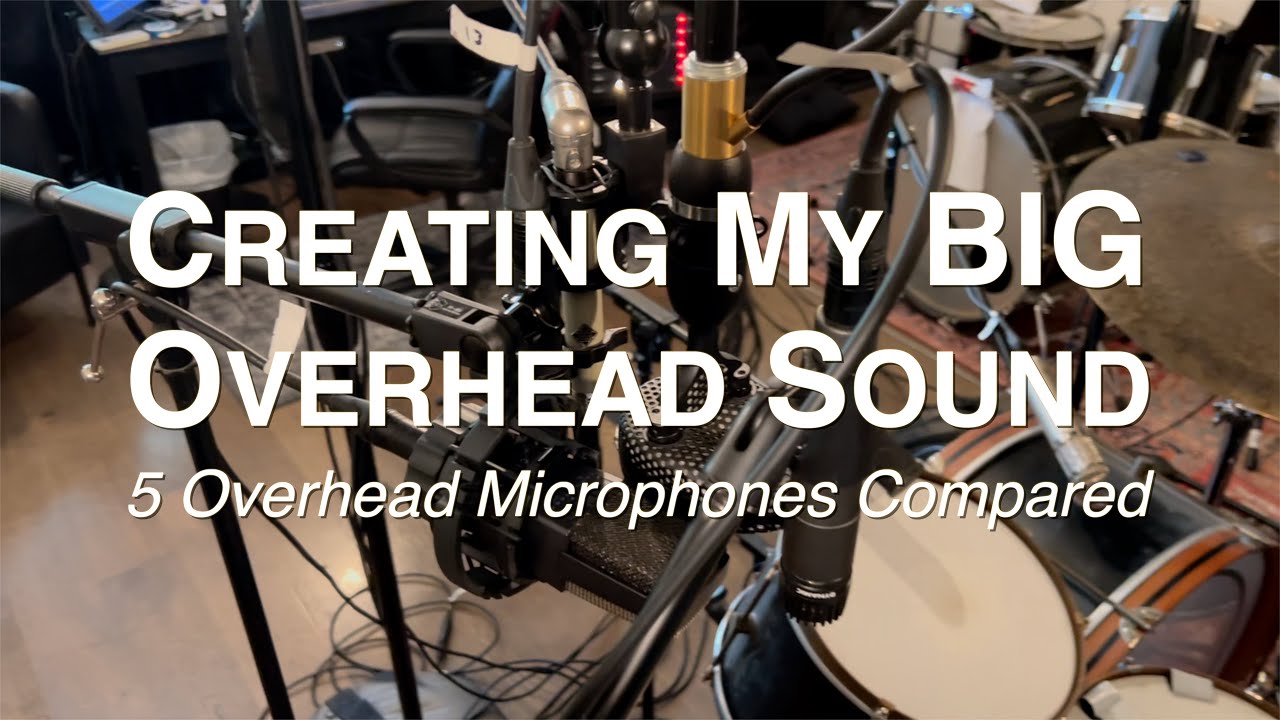 Drumset Overhead Microphone Shootout/Comparison (Creating my signature BIG overhead sound at UDS)