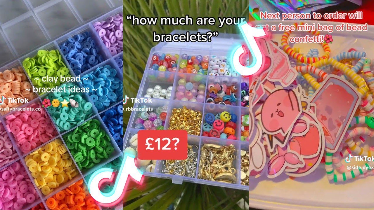 📿 Clay Bead Bracelet Making 💰 Small Business TikTok Compilation #71