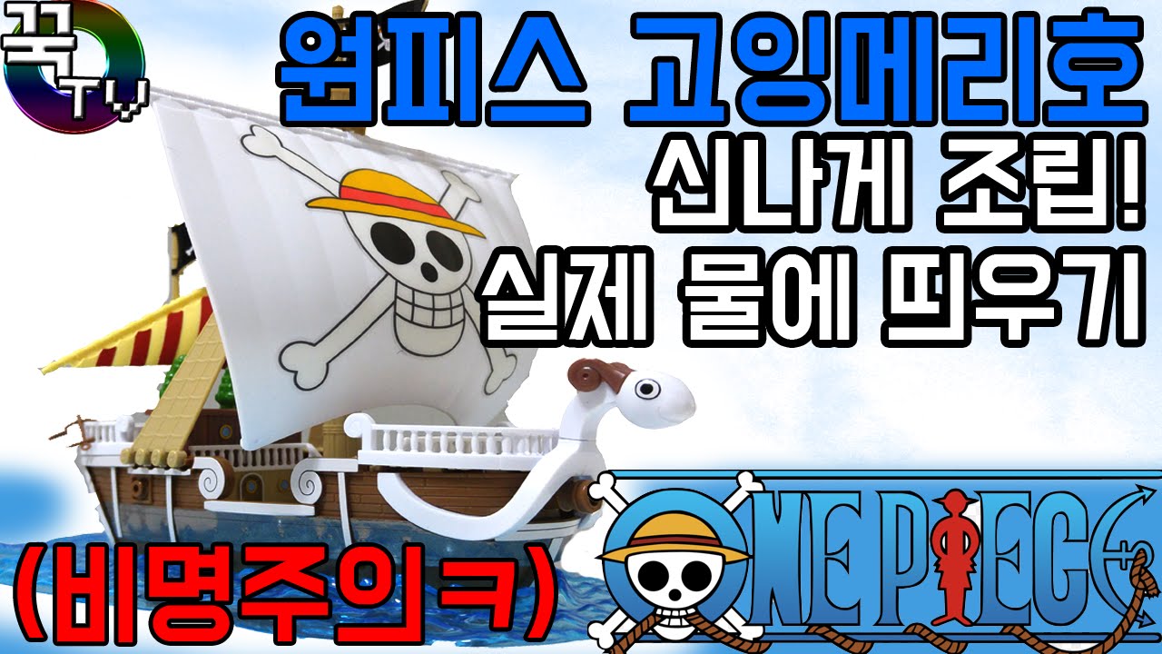 원피스 프라모델 고잉메리호 조립! 실제물에띄우깈ㅋㅋ실험(비명주의) [ 꾹TV ]