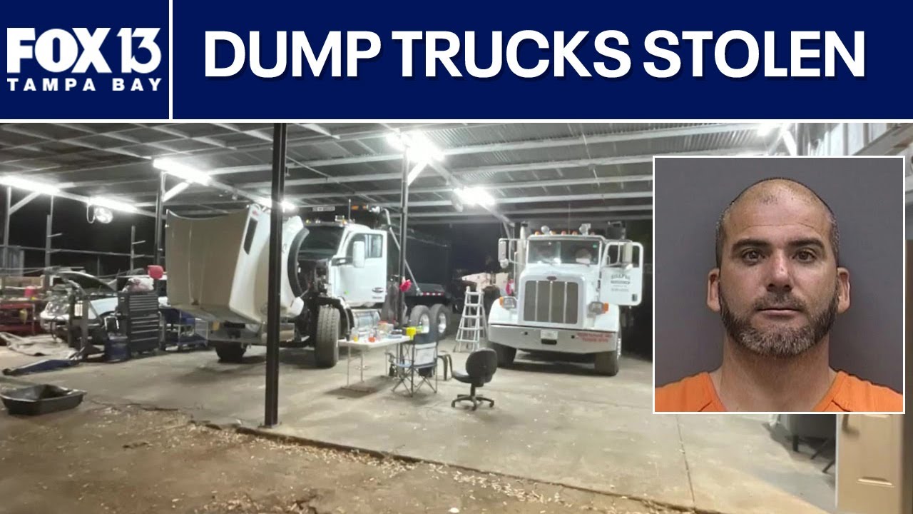 Florida man accused of stealing 8 dump trucks worth $1.2 million